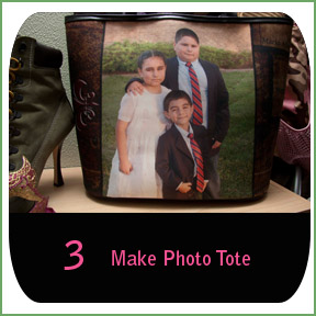 personalized photo tote